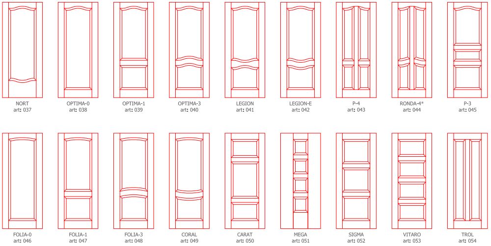 Декоративные панели для стальных дверей BARS